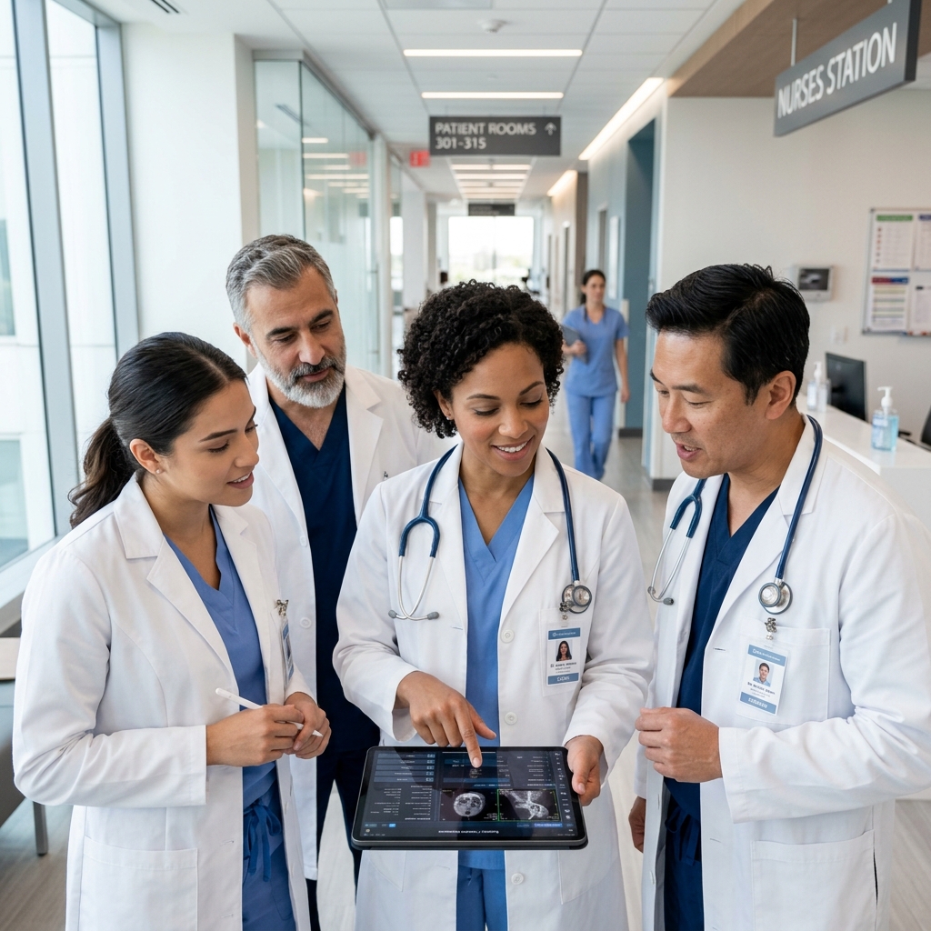 Doctores utilizando HistoMedic